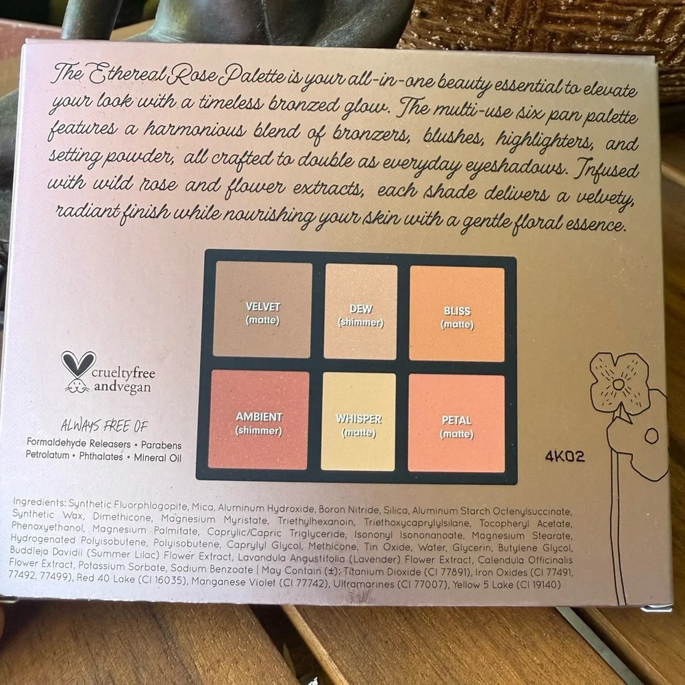 Pink Botanical Eyeshadow Palette and Give Then LaLa lippy in birthday suit